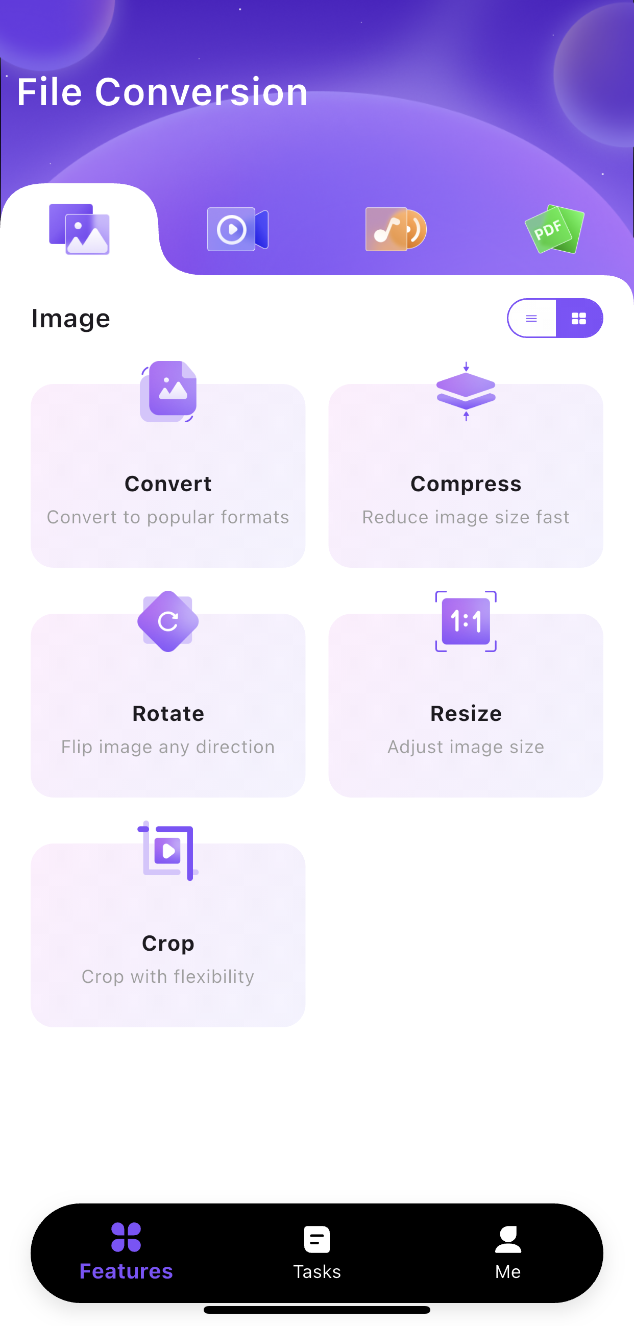 Easy Convert App Home Screen